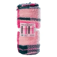 Printed Sherpa Throw Blanket 50in x 60in