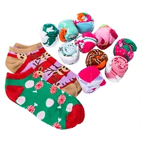 Ladies No-Show 12 Days Of Socks