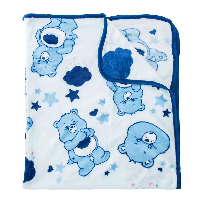 Care Bears™ Blue Fleece Throw 40in x 50in