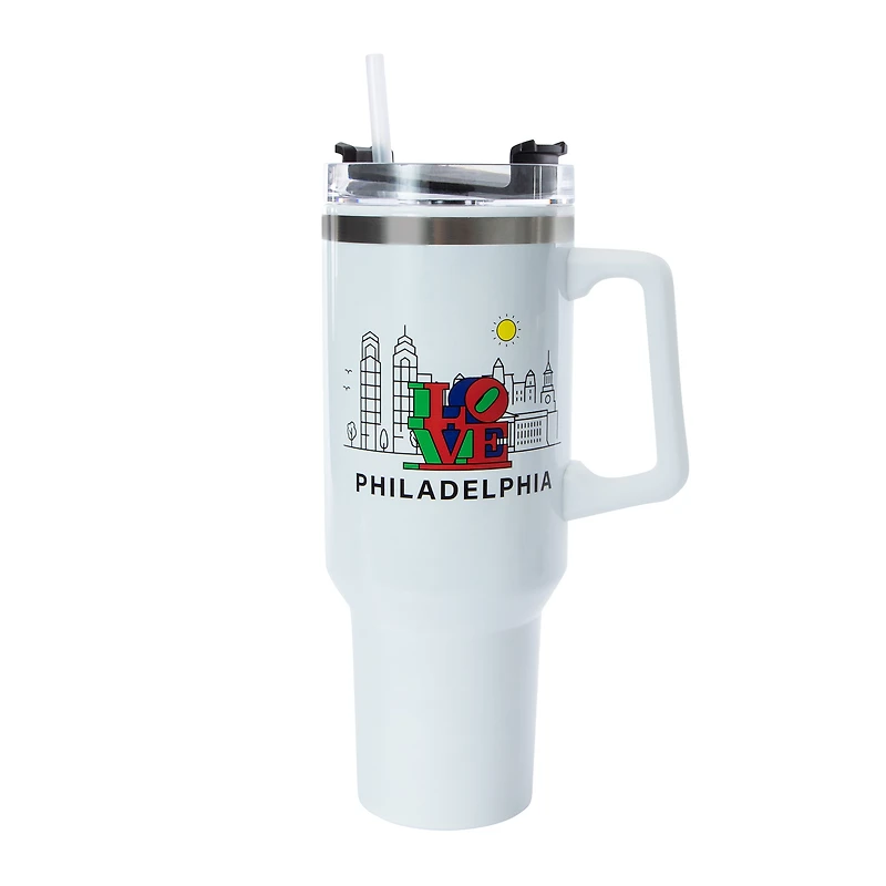 Philadelphia Stainless Steel Tumbler With Handle 42oz