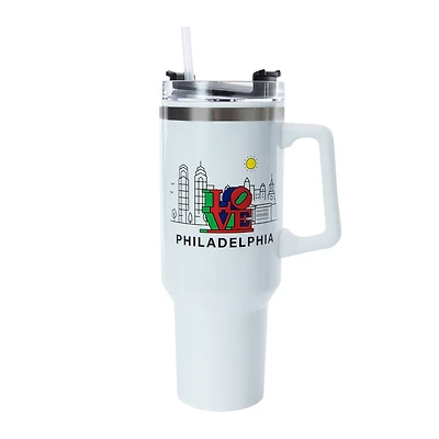 Philadelphia Stainless Steel Tumbler With Handle 42oz