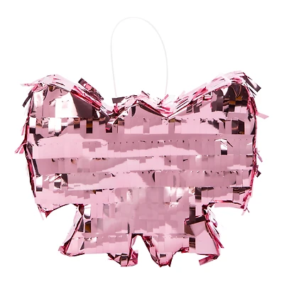 Mini Bow Pinata 7in x 5.9in - Pink
