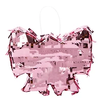 Mini Bow Pinata 7in x 5.9in - Pink