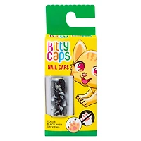 Kitty Caps Black Nail Caps 24-Count