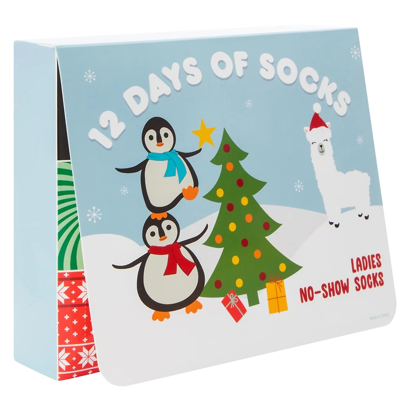 12 Days Of Socks Ladies No-Show Socks