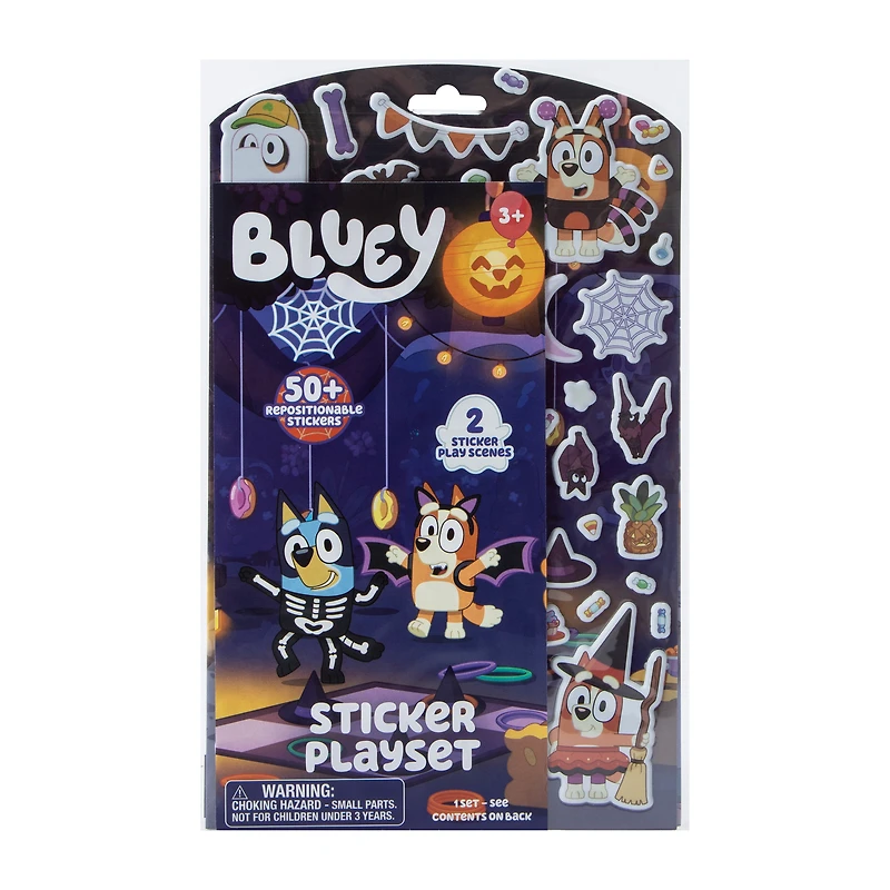 Bluey™ Halloween Sticker Playset Set