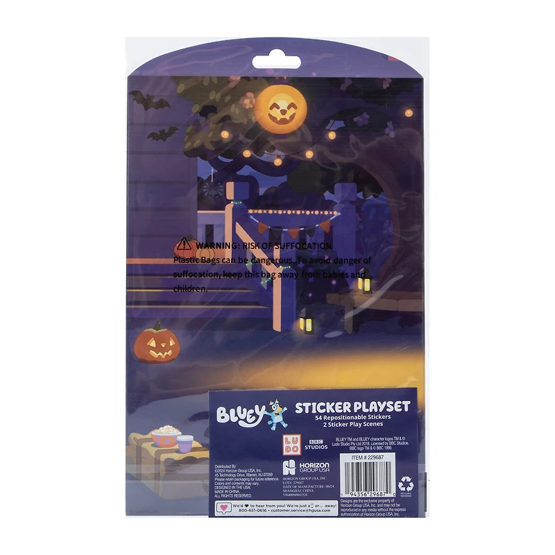 Bluey™ Halloween Sticker Playset Set