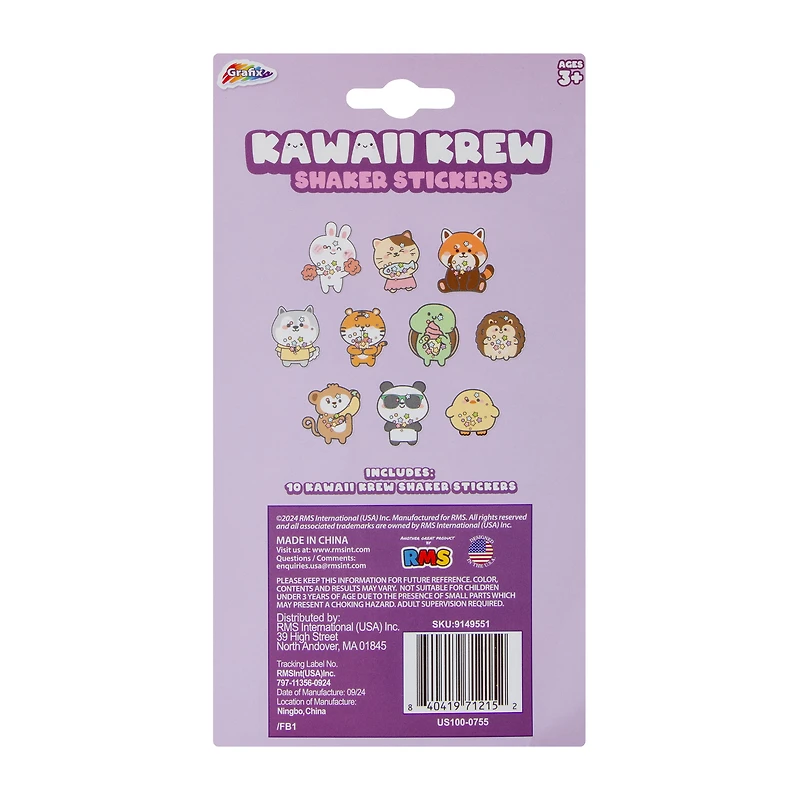 Kawaii Krew Pink Shakers Stickers Set