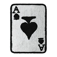 Playing Card Shaped Cotton Rug 24in x 36in