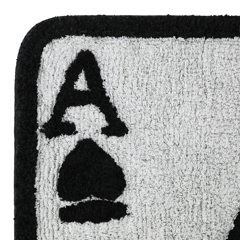 Playing Card Shaped Cotton Rug 24in x 36in