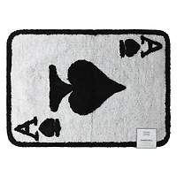 Playing Card Shaped Cotton Rug 24in x 36in