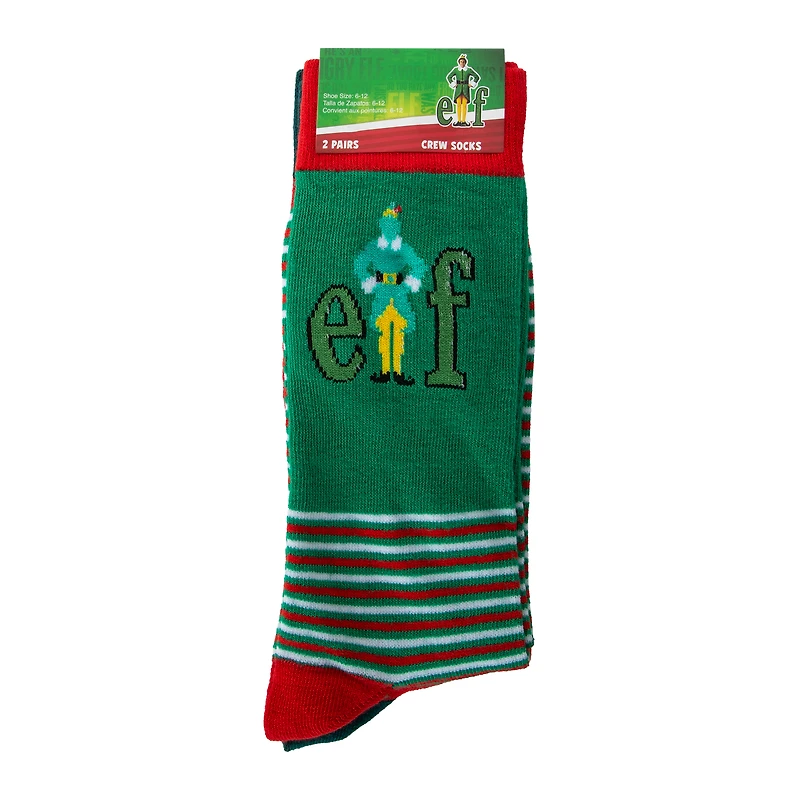 Elf Crew Socks 2-Pairs