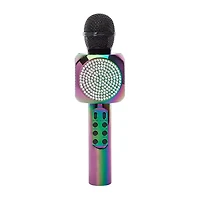 Bluetooth® Karaoke LED Bling Mic With Speaker