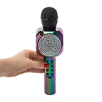 Bluetooth® Karaoke LED Bling Mic With Speaker