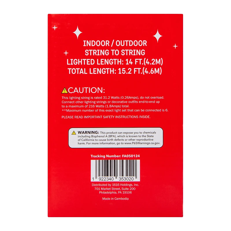 Christmas Lights Set 70-Count - Clear