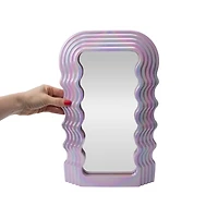 Iridescent Wavy Mirror