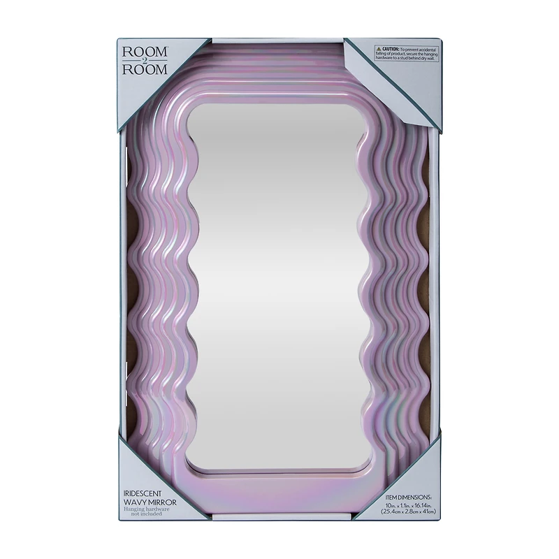 Iridescent Wavy Mirror