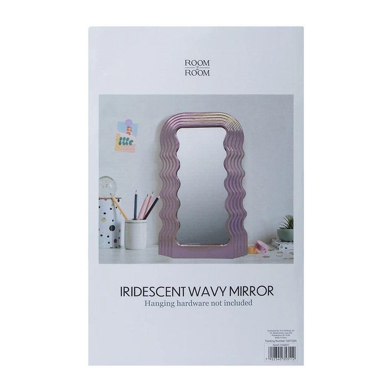 Iridescent Wavy Mirror
