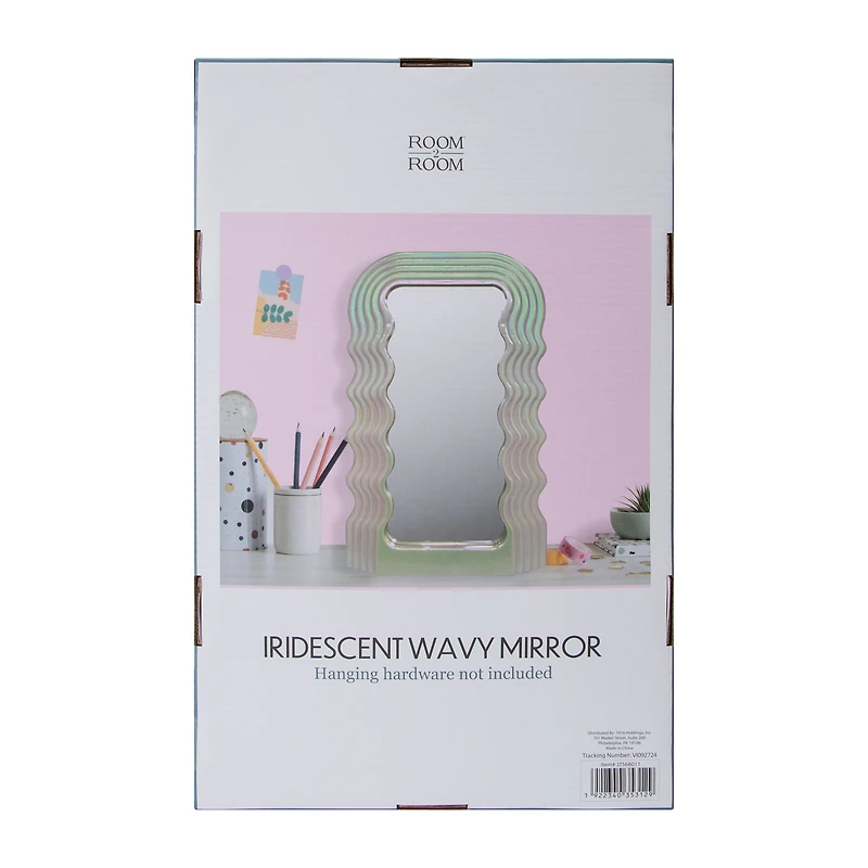 Iridescent Wavy Mirror