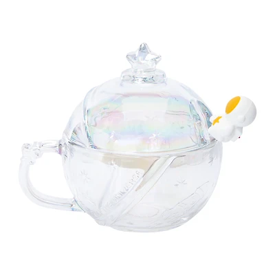 Glass Planet Mug With Spoon 9.5oz
