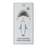 Shark Wearable Character Blanket 53.5in x 76in - XL Adult