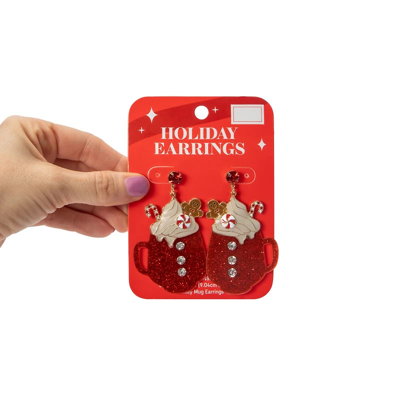 Holiday Mug Theme Earrings