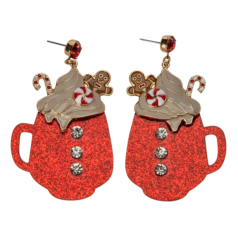Holiday Mug Theme Earrings