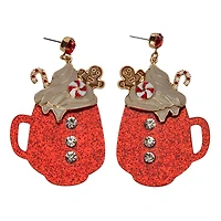 Holiday Mug Theme Earrings
