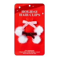 Holiday Bow Hair Clips