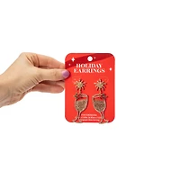 Champagne Glass Novelty Earrings