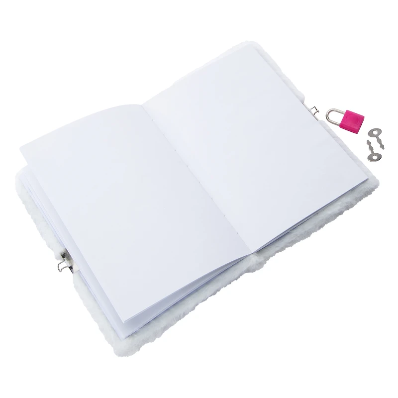 Hello Kitty® Fuzzy Diary With Lock & Key