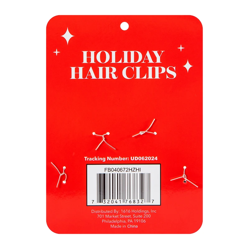 Holiday Antler Hair Clips