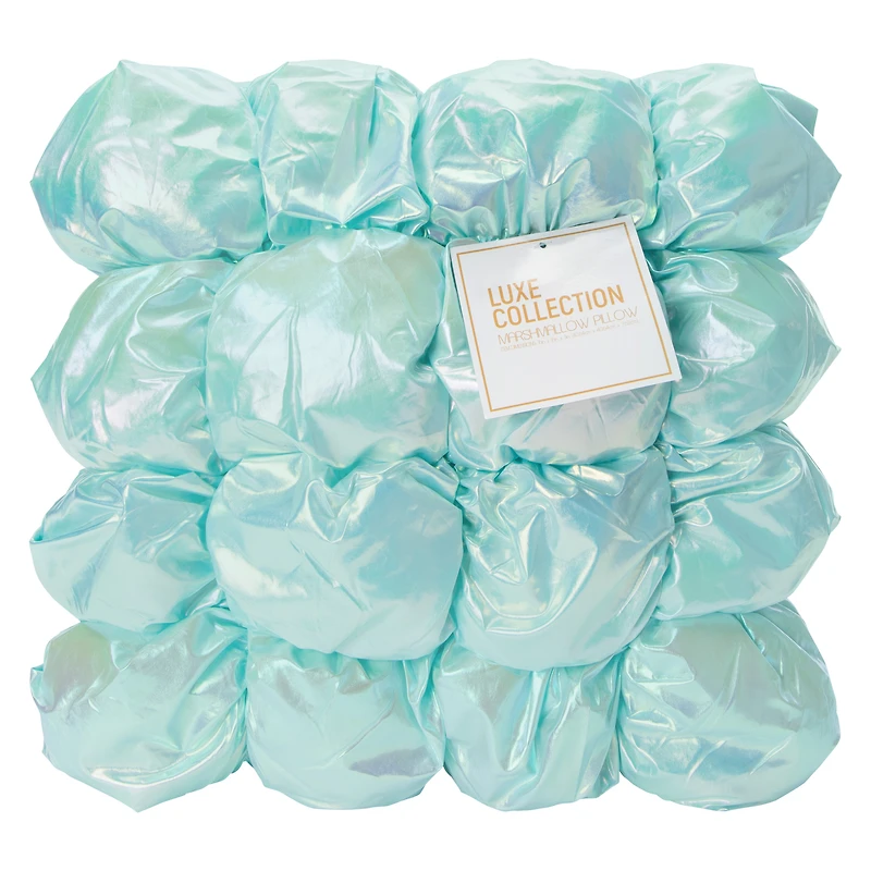 Iridescent Marshmallow Throw Pillow 16in x