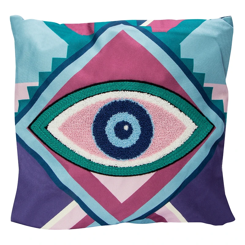 Eyeball Icon Throw Pillow 16in x 16in