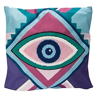 Eyeball Icon Throw Pillow 16in x 16in