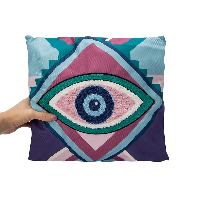 Eyeball Icon Throw Pillow 16in x 16in