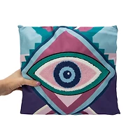 Eyeball Icon Throw Pillow 16in x 16in