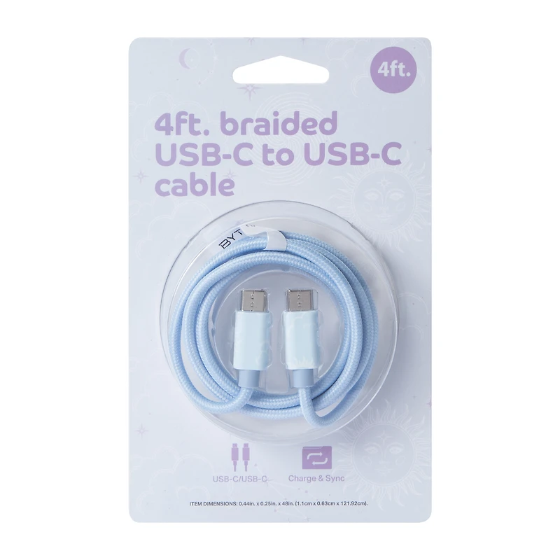 Celestial Braided USB-C To Cable 48in