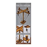 Wooden Ring Toss & Hook Game