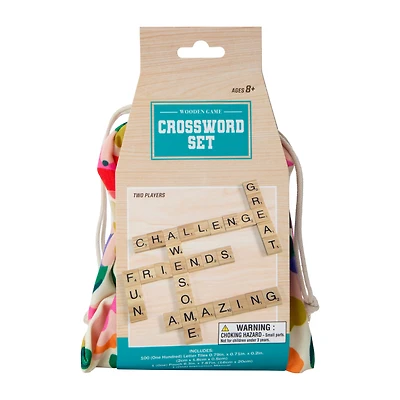 Wooden Crossword Game Set
