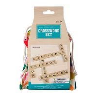 Wooden Crossword Game Set