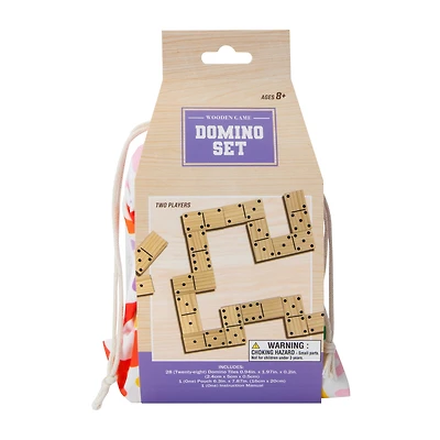 Wooden Domino Game Set