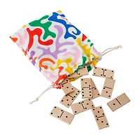 Wooden Domino Game Set