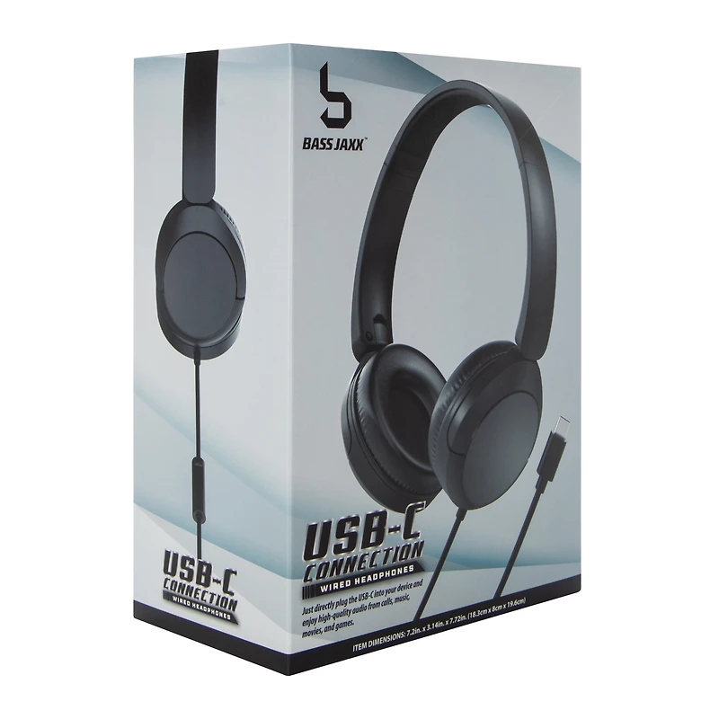 USB-C Connection Wired Headphones With Mic