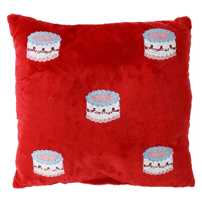 Cake Icon Throw Pillow 16in x 16in