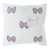 Bow Icon Throw Pillow 16in x 16in
