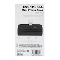USB-C Portable Mini Power Bank 4000mAh