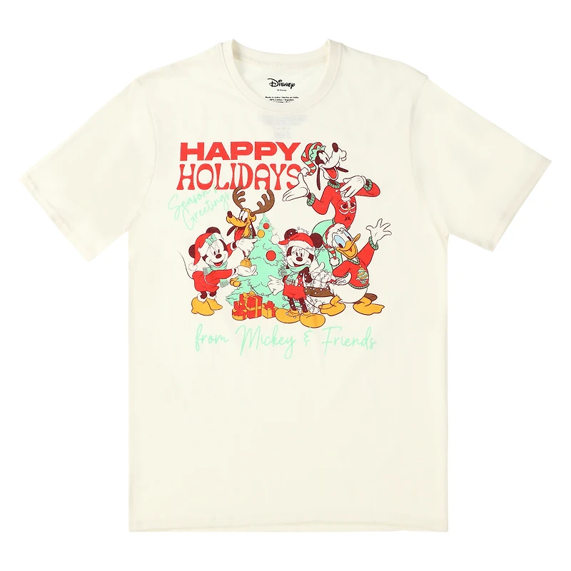 Disney Mickey & Friends 'Happy Holidays' Graphic Tee