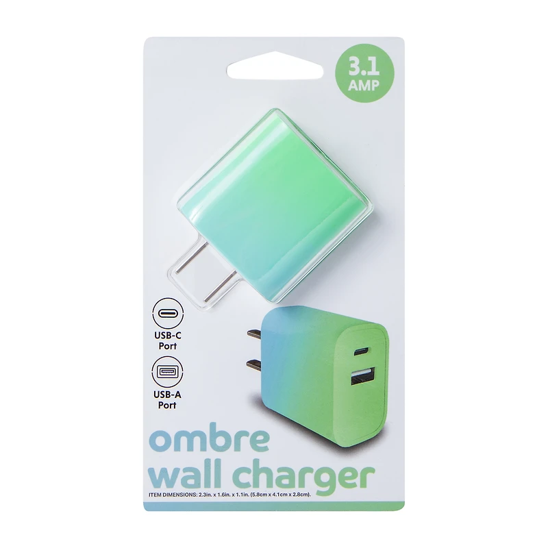 3.1A Ombre Wall Charger