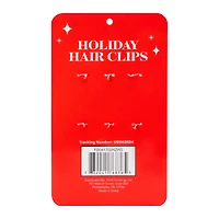 Holiday Hair Clips 6-Piece